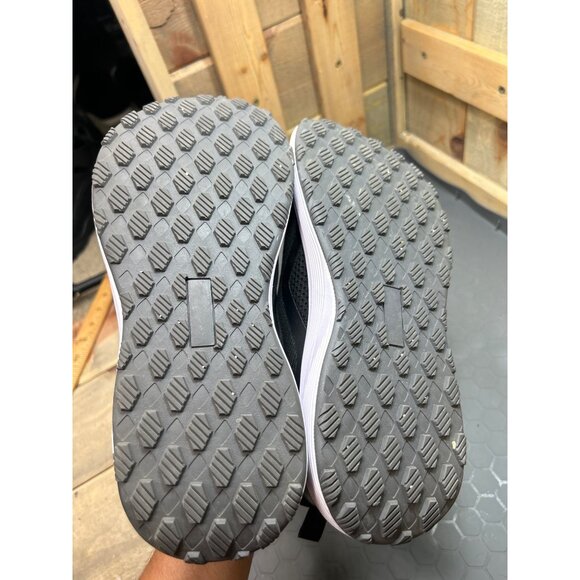 Bronax Mens Size 7.5 Breathable Mesh Running Shoes Black & Grey - Picture 7 of 8